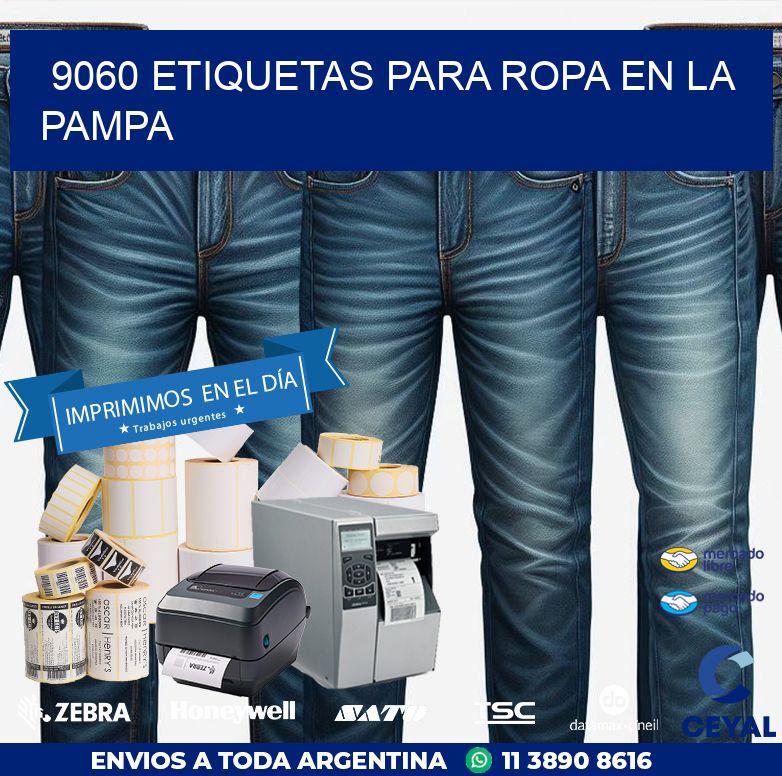 9060 ETIQUETAS PARA ROPA EN LA PAMPA