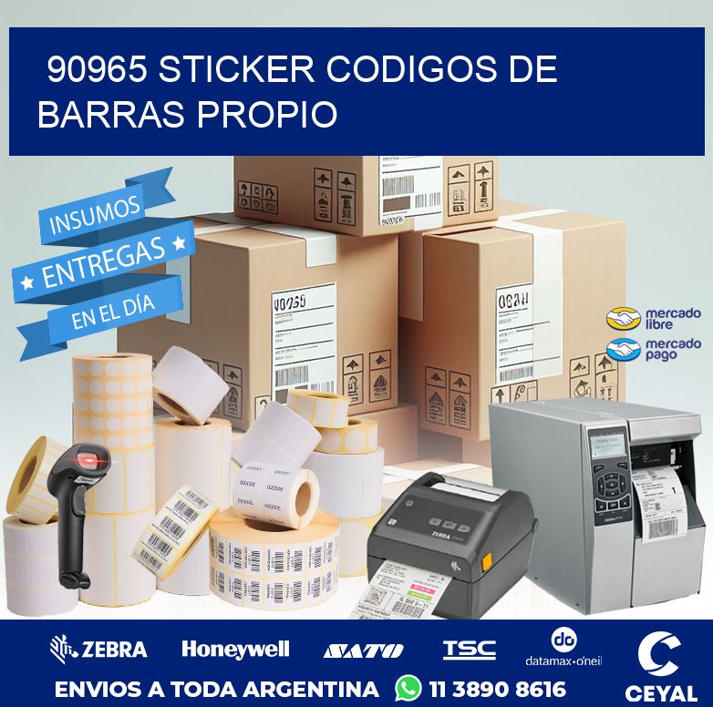 90965 STICKER CODIGOS DE BARRAS PROPIO