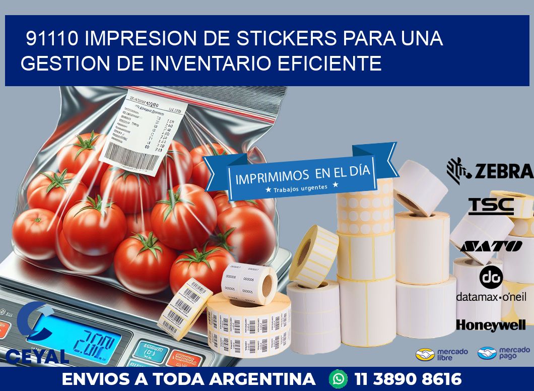 91110 IMPRESION DE STICKERS PARA UNA GESTION DE INVENTARIO EFICIENTE