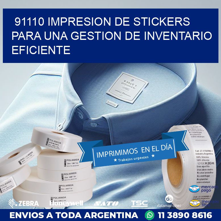91110 IMPRESION DE STICKERS PARA UNA GESTION DE INVENTARIO EFICIENTE
