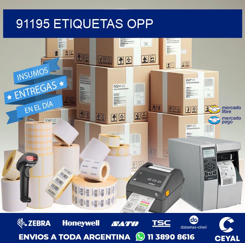 91195 ETIQUETAS OPP