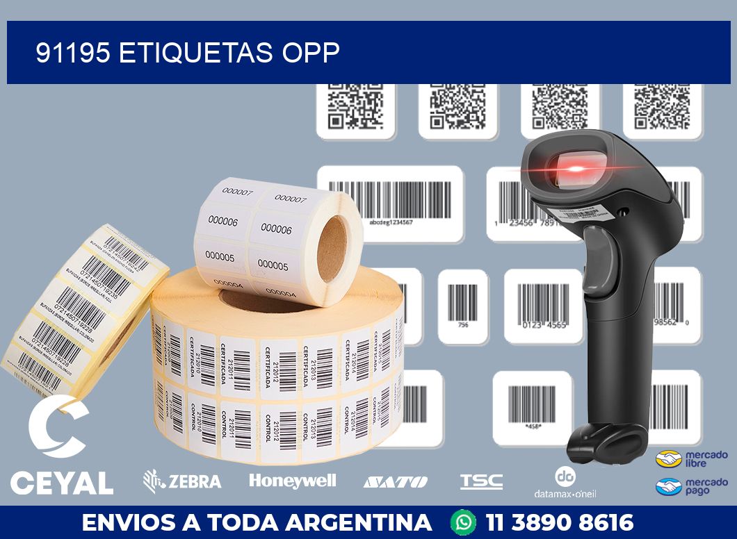 91195 ETIQUETAS OPP