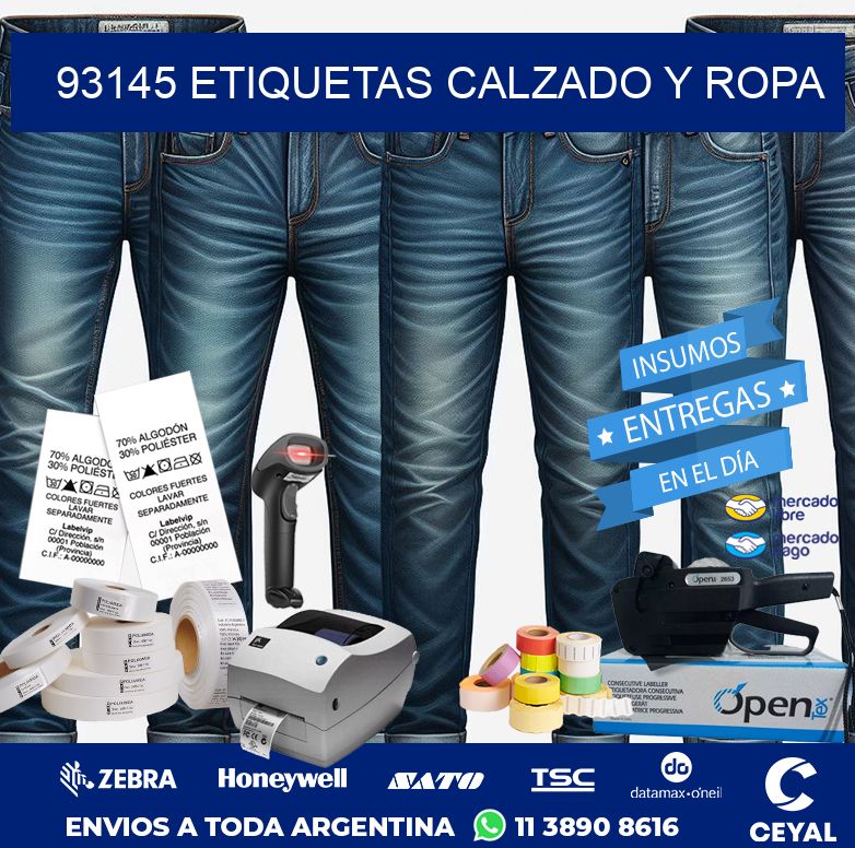 93145 ETIQUETAS CALZADO Y ROPA
