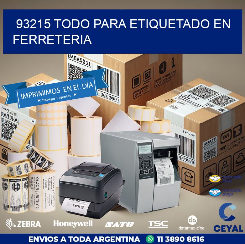 93215 TODO PARA ETIQUETADO EN FERRETERIA