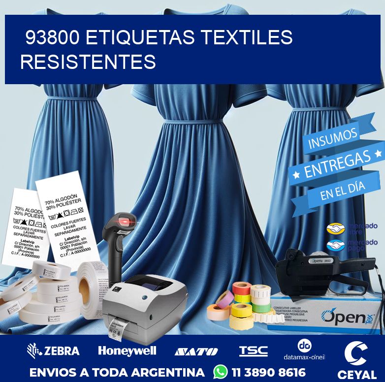 93800 ETIQUETAS TEXTILES RESISTENTES