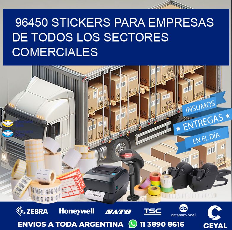 96450 STICKERS PARA EMPRESAS DE TODOS LOS SECTORES COMERCIALES