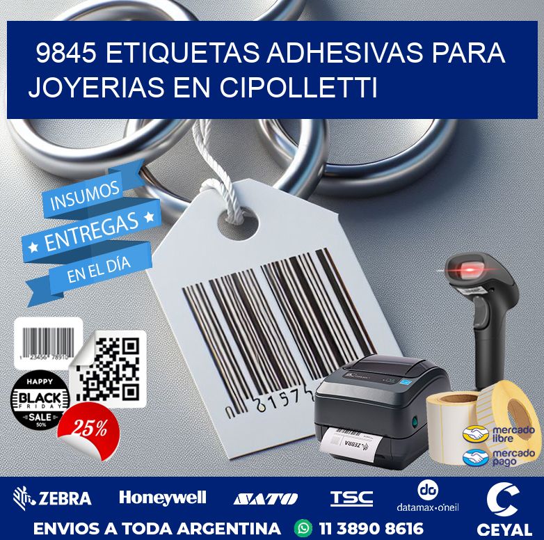 9845 ETIQUETAS ADHESIVAS PARA JOYERIAS EN CIPOLLETTI