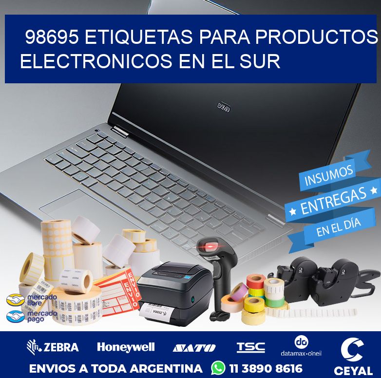 98695 ETIQUETAS PARA PRODUCTOS ELECTRONICOS EN EL SUR