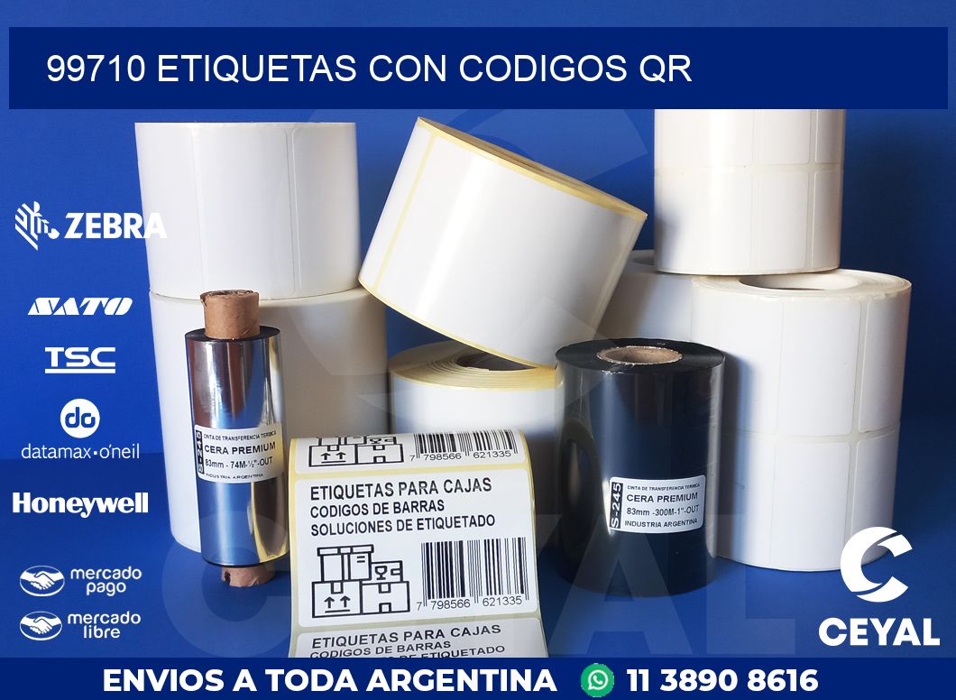 99710 ETIQUETAS CON CODIGOS QR