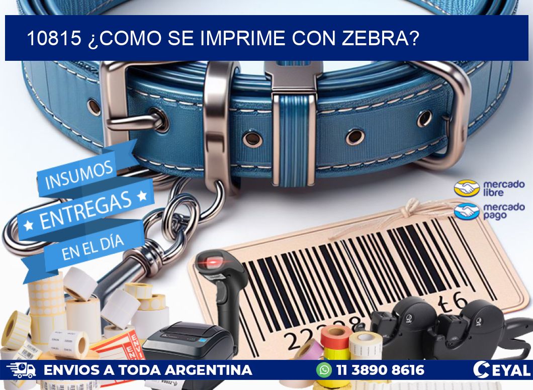 10815 ¿COMO SE IMPRIME CON ZEBRA?