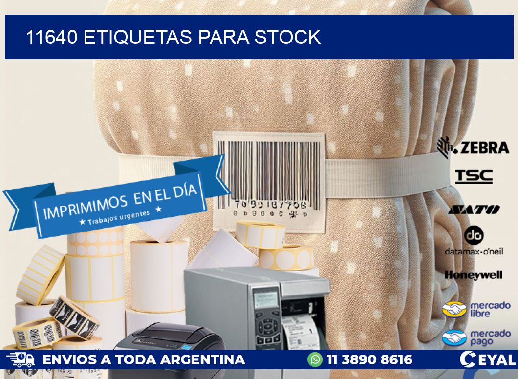 11640 ETIQUETAS PARA STOCK