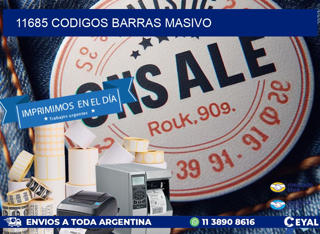 11685 CODIGOS BARRAS MASIVO