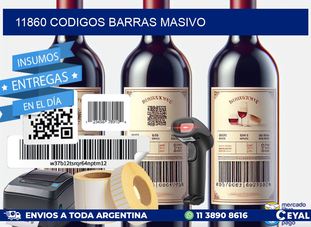 11860 CODIGOS BARRAS MASIVO