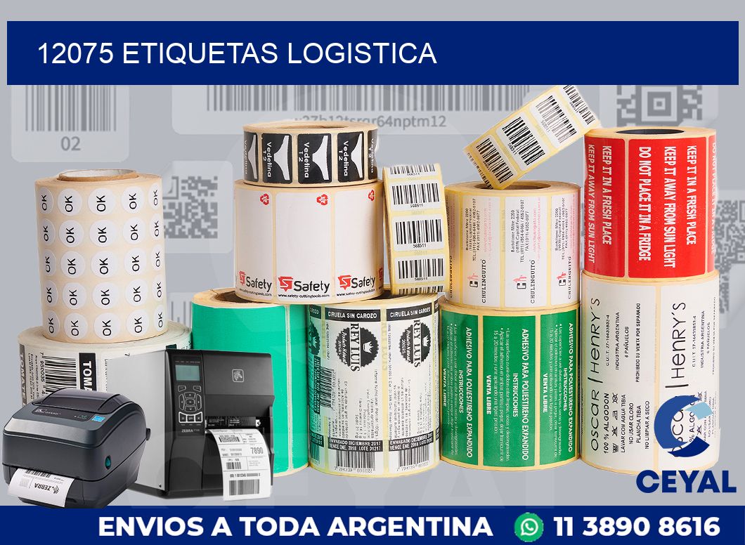 12075 etiquetas logistica
