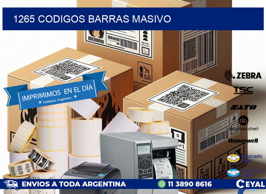 1265 CODIGOS BARRAS MASIVO