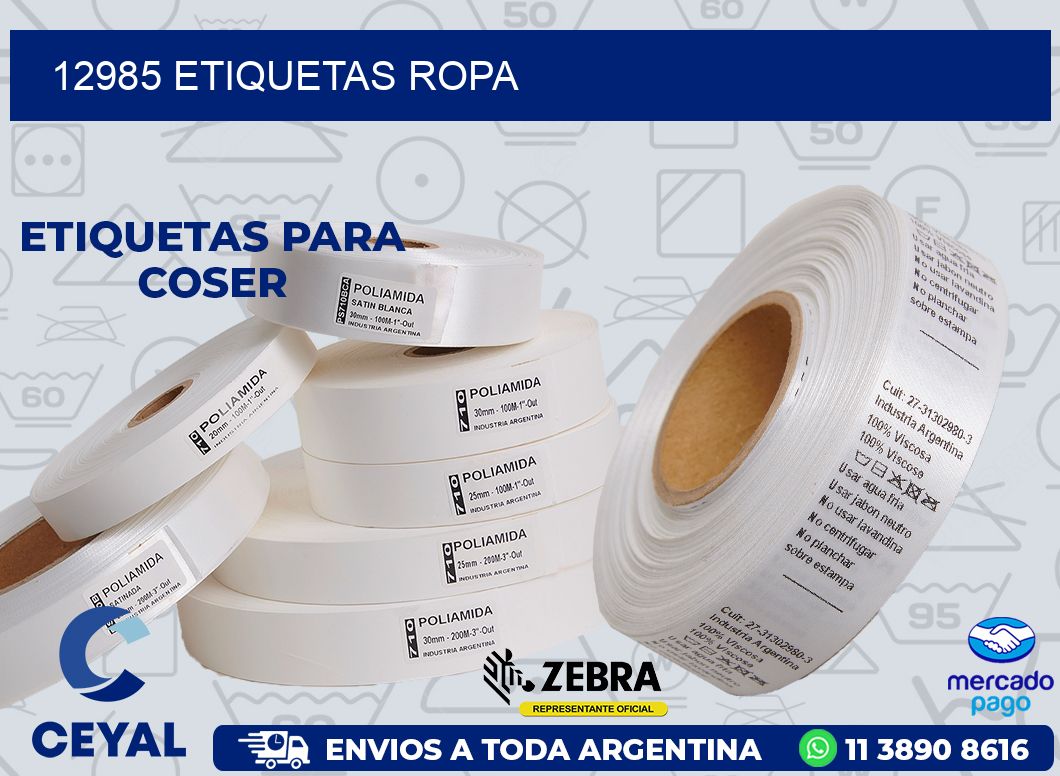 12985 ETIQUETAS ROPA