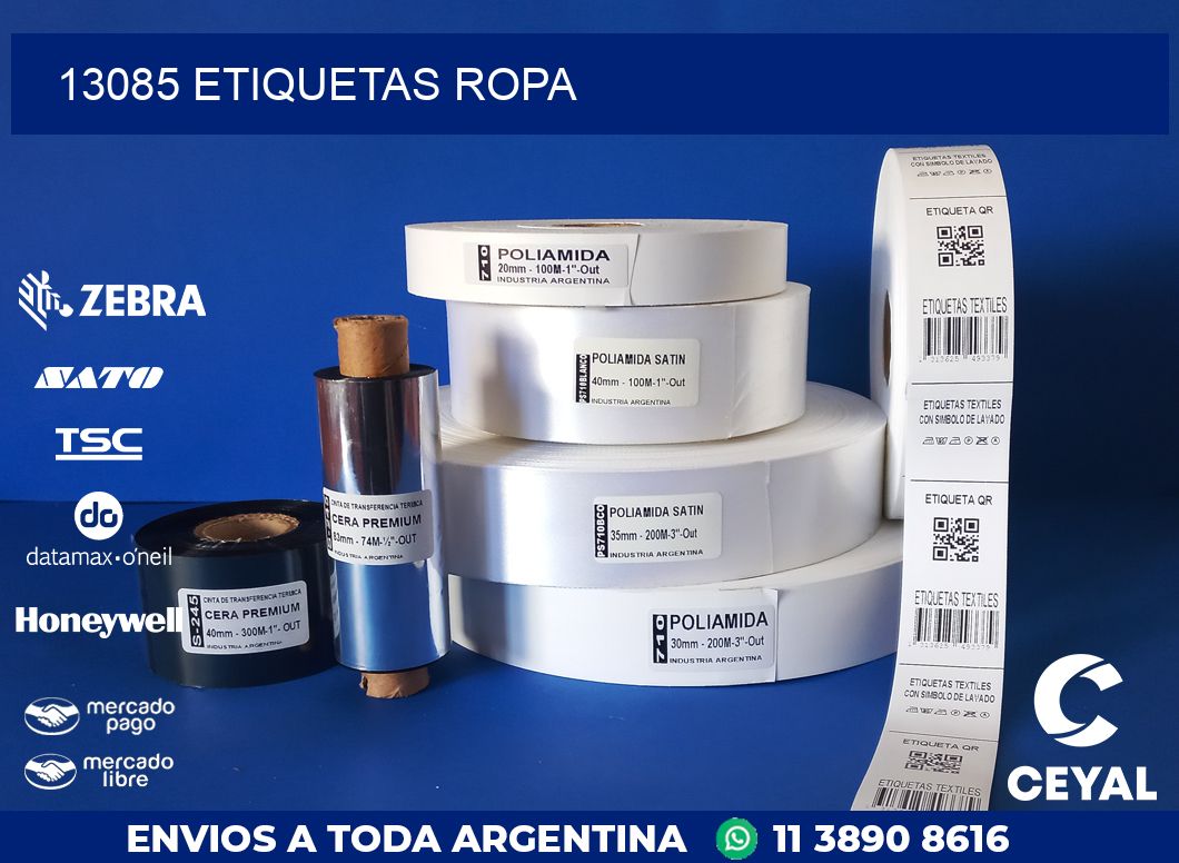 13085 ETIQUETAS ROPA