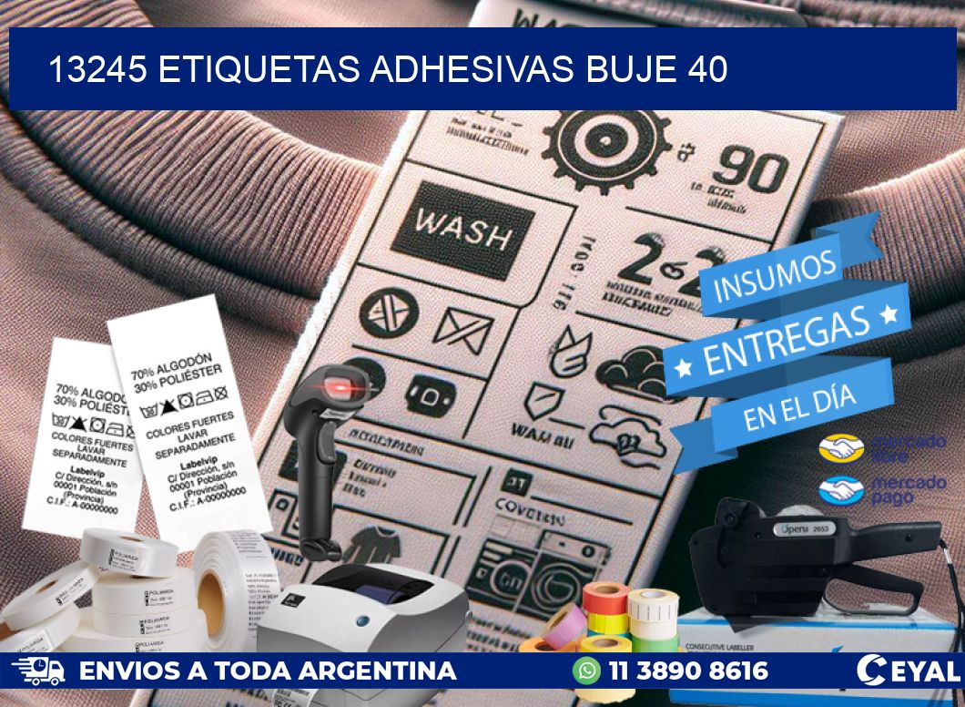 13245 ETIQUETAS ADHESIVAS BUJE 40