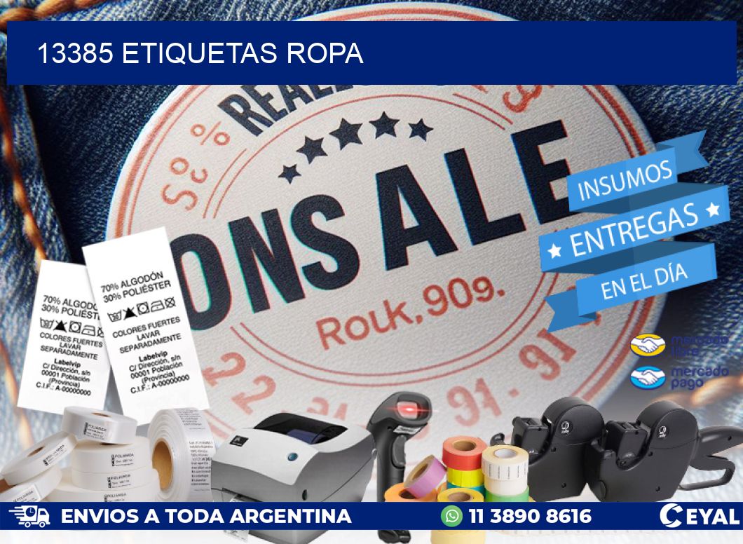 13385 ETIQUETAS ROPA