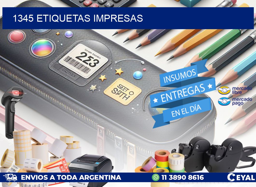 1345 ETIQUETAS IMPRESAS