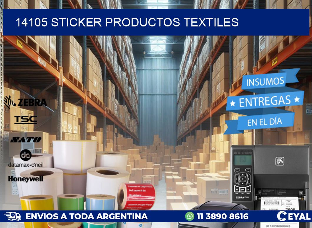 14105 STICKER PRODUCTOS TEXTILES