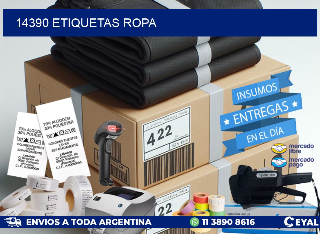 14390 ETIQUETAS ROPA
