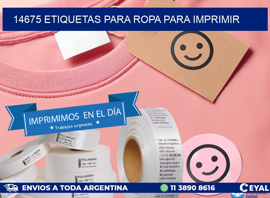 14675 ETIQUETAS PARA ROPA PARA IMPRIMIR