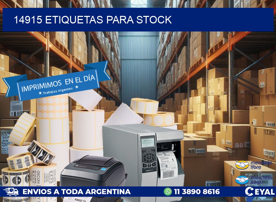 14915 ETIQUETAS PARA STOCK