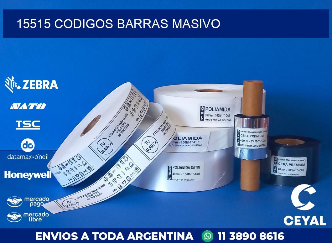 15515 CODIGOS BARRAS MASIVO
