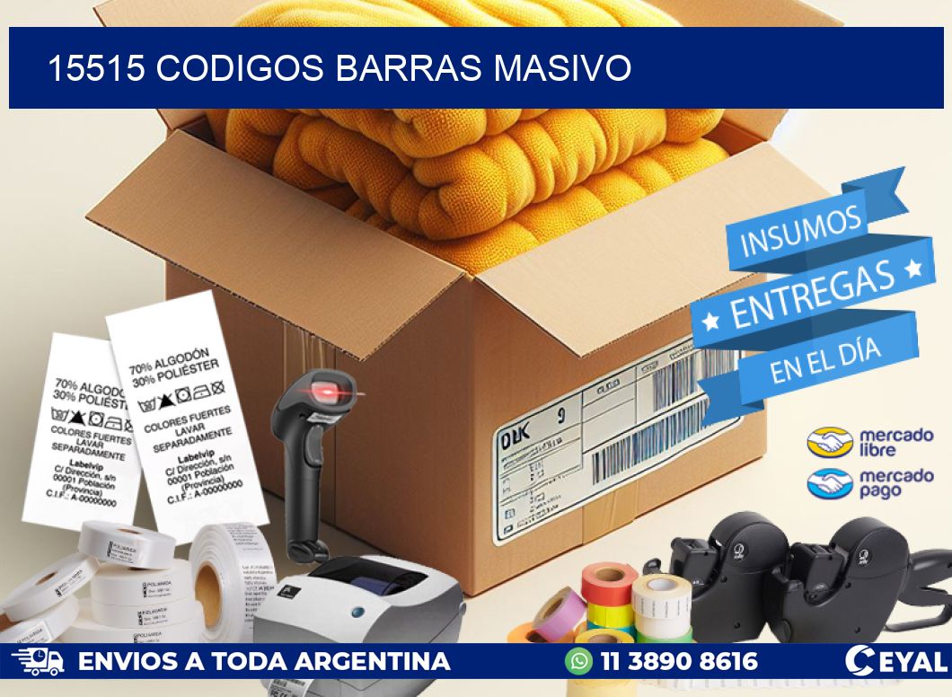 15515 CODIGOS BARRAS MASIVO
