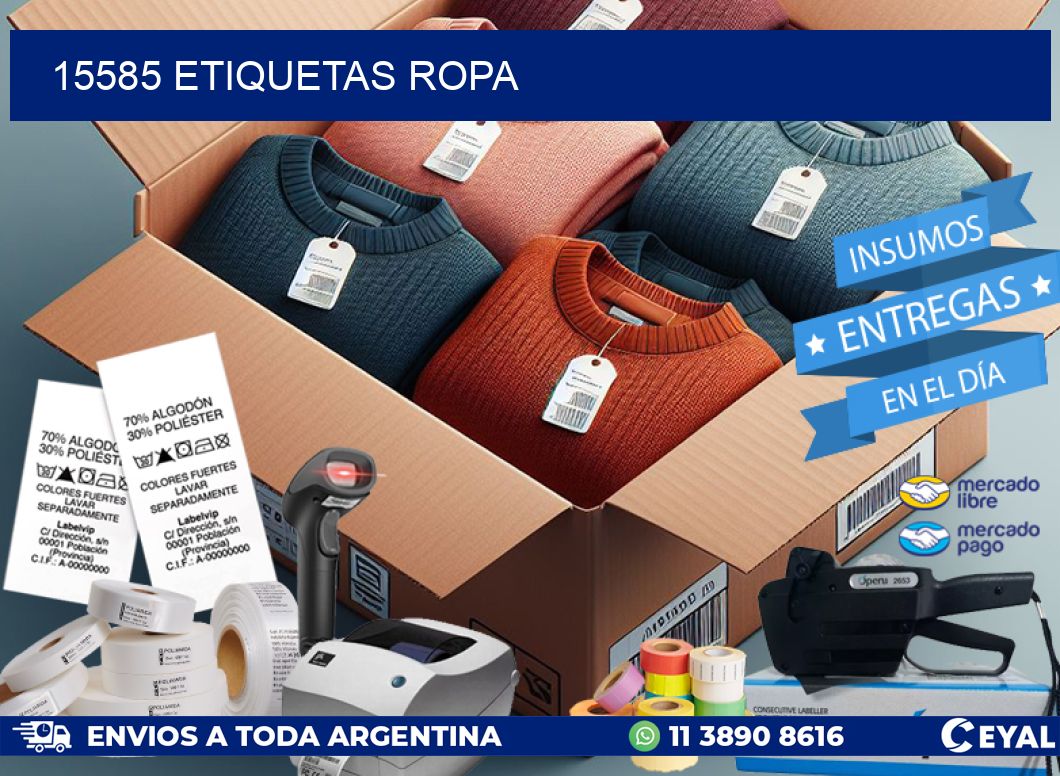 15585 ETIQUETAS ROPA