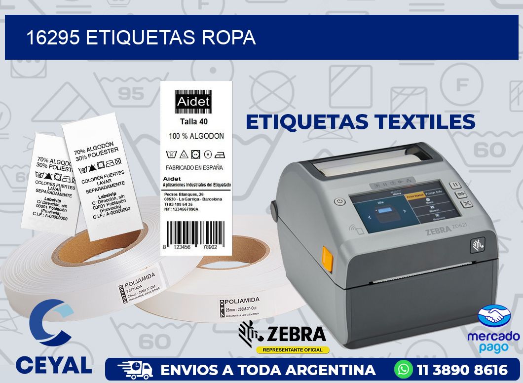 16295 ETIQUETAS ROPA