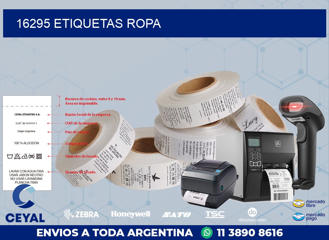 16295 ETIQUETAS ROPA