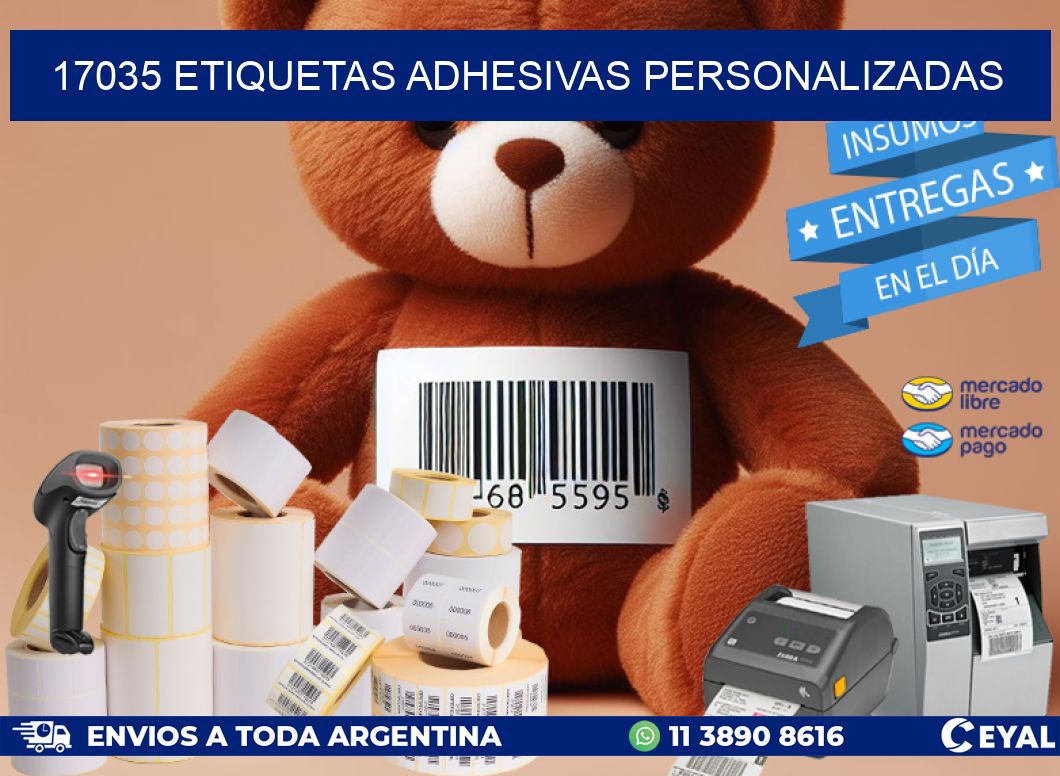 17035 Etiquetas adhesivas personalizadas