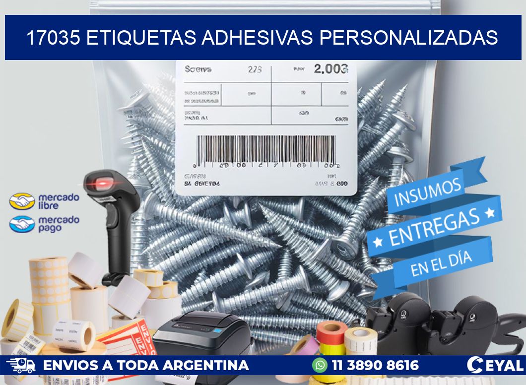 17035 Etiquetas adhesivas personalizadas