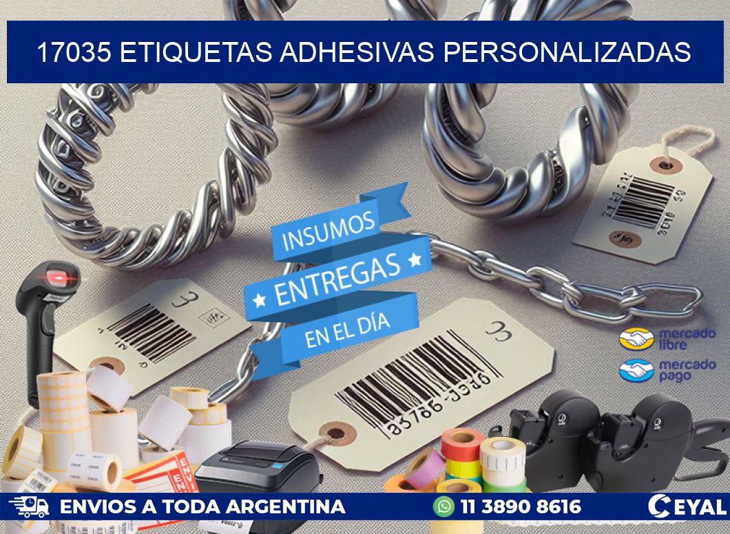17035 Etiquetas adhesivas personalizadas