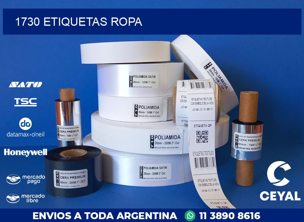 1730 ETIQUETAS ROPA