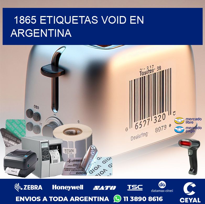 1865 ETIQUETAS VOID EN ARGENTINA