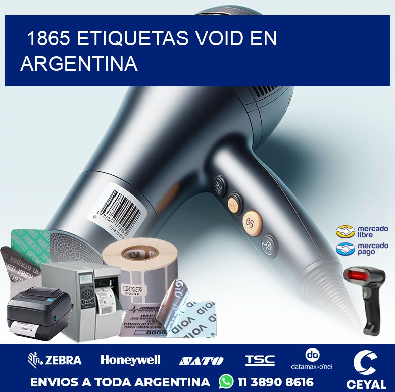 1865 ETIQUETAS VOID EN ARGENTINA