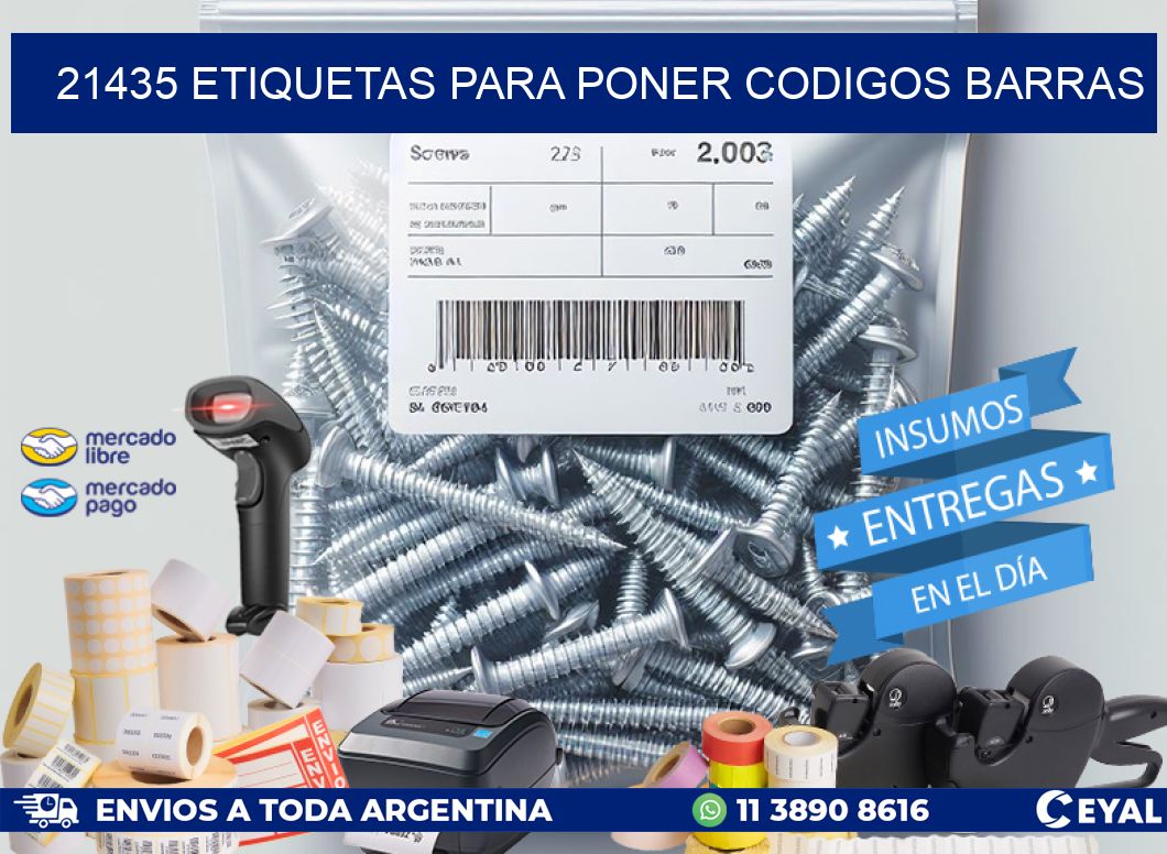 21435 ETIQUETAS PARA PONER CODIGOS BARRAS