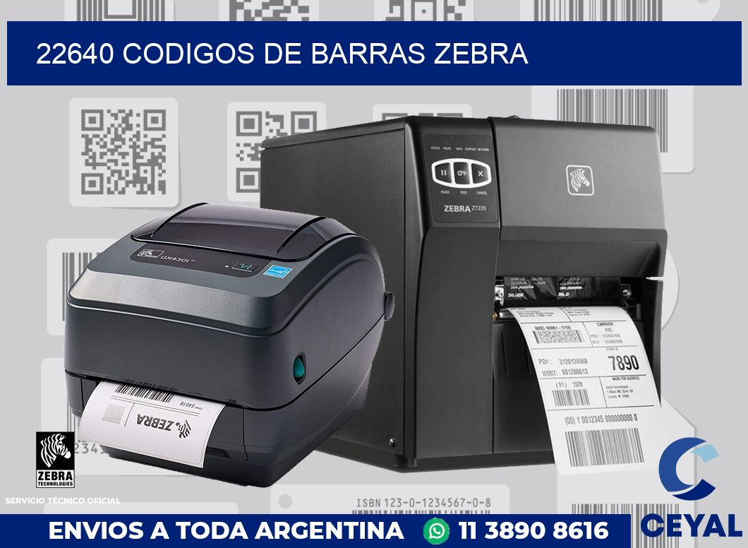 22640 codigos de barras zebra