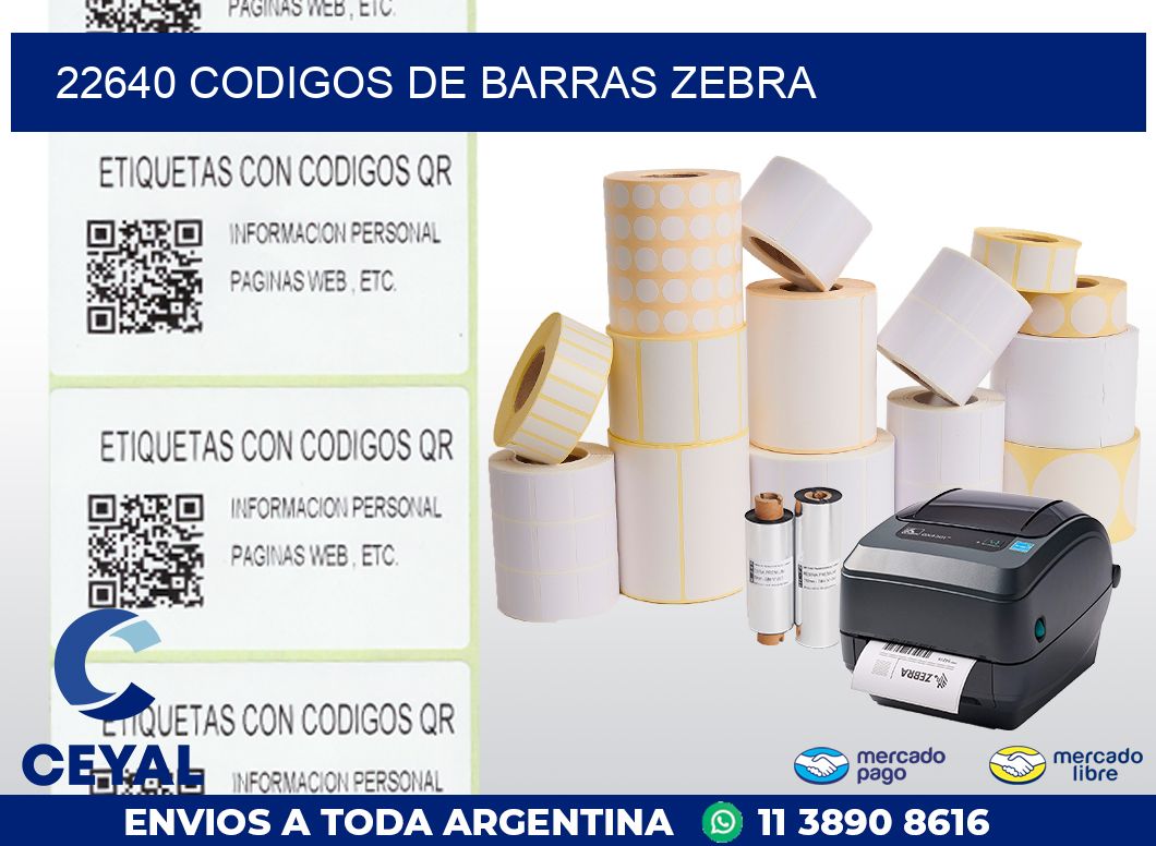 22640 codigos de barras zebra