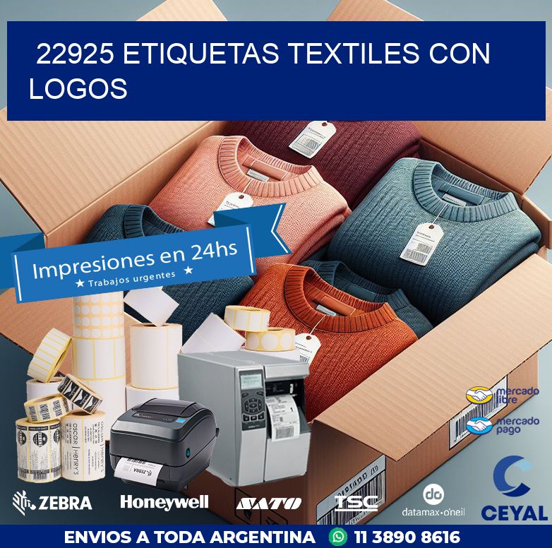 22925 ETIQUETAS TEXTILES CON LOGOS