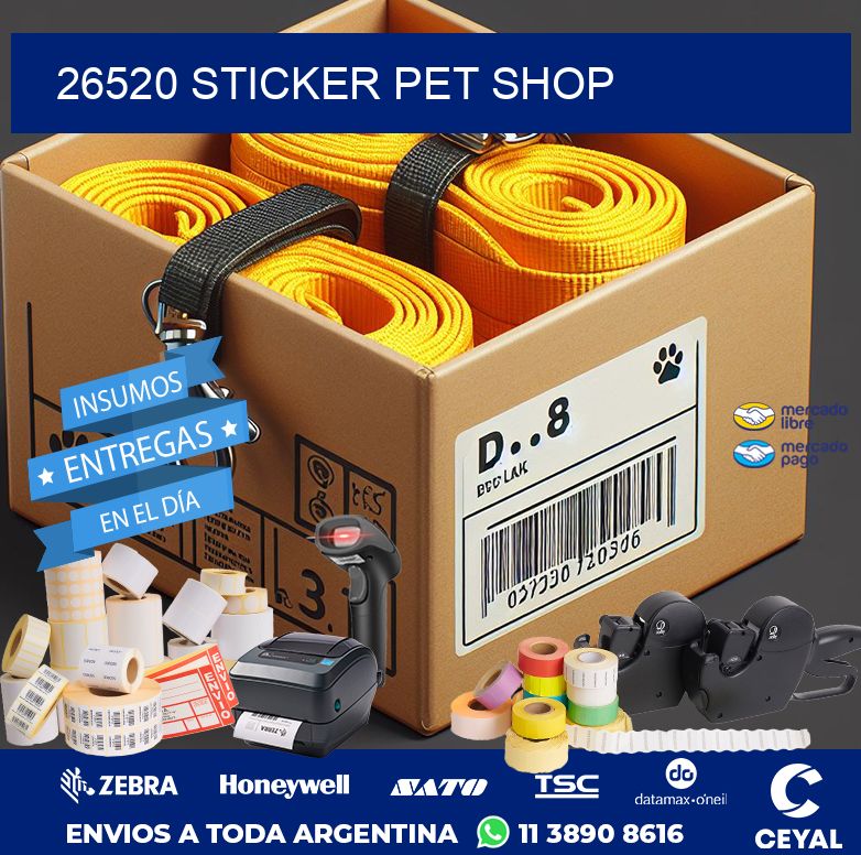 26520 STICKER PET SHOP