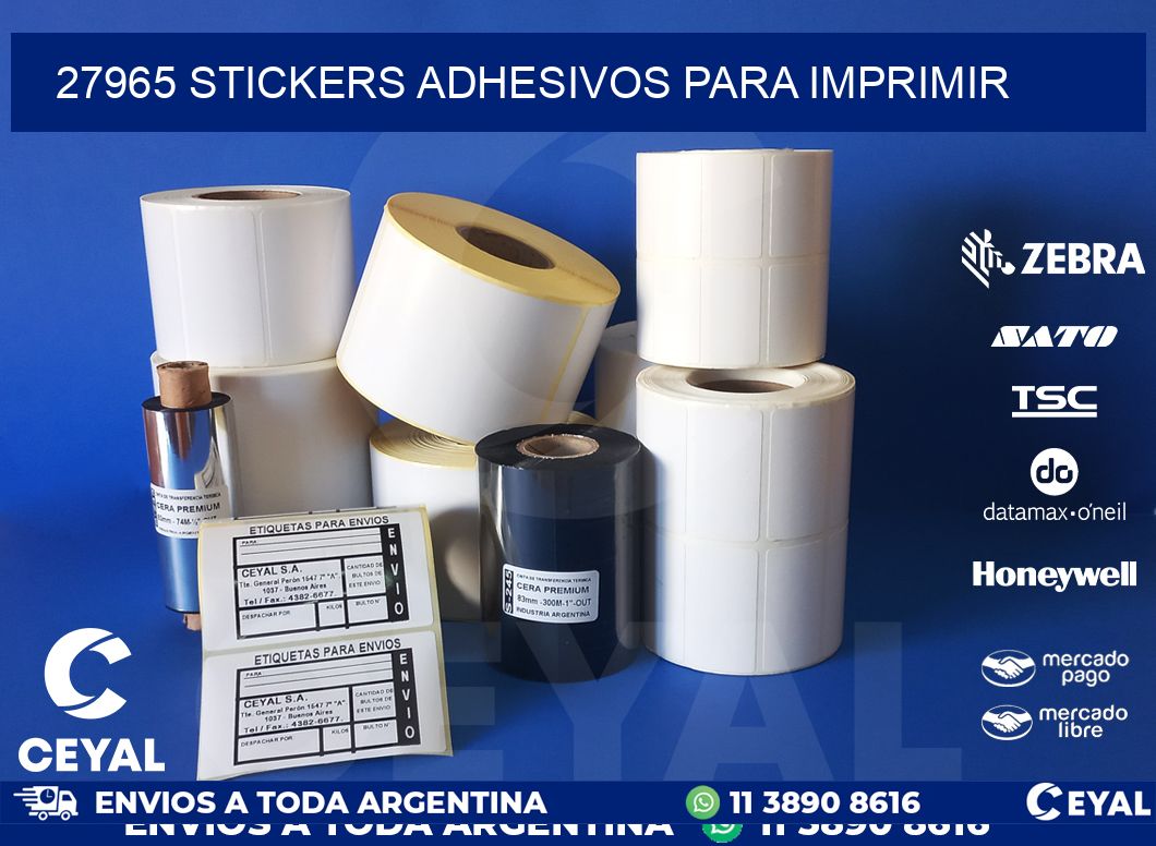27965 stickers adhesivos para imprimir