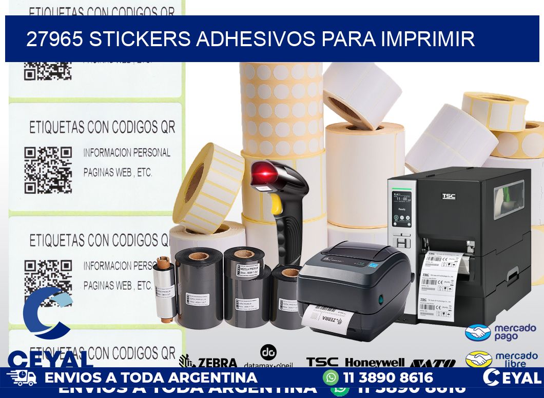 27965 stickers adhesivos para imprimir