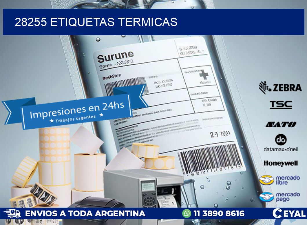 28255 ETIQUETAS TERMICAS