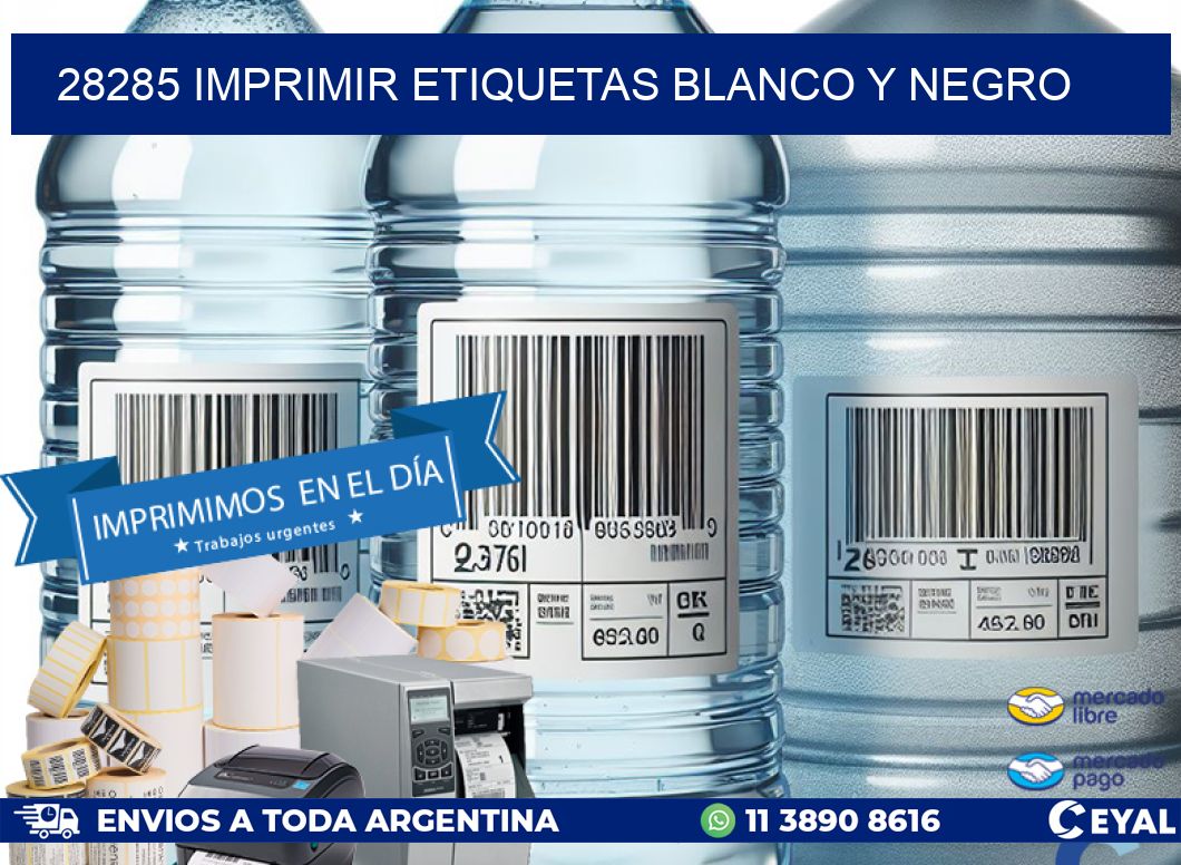 28285 imprimir etiquetas blanco y negro