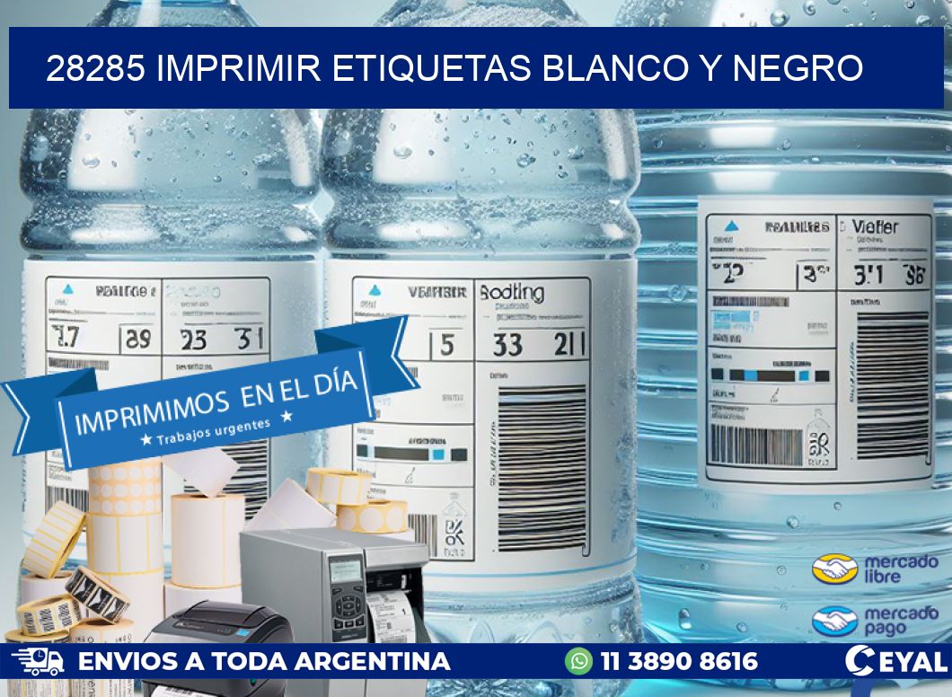 28285 imprimir etiquetas blanco y negro