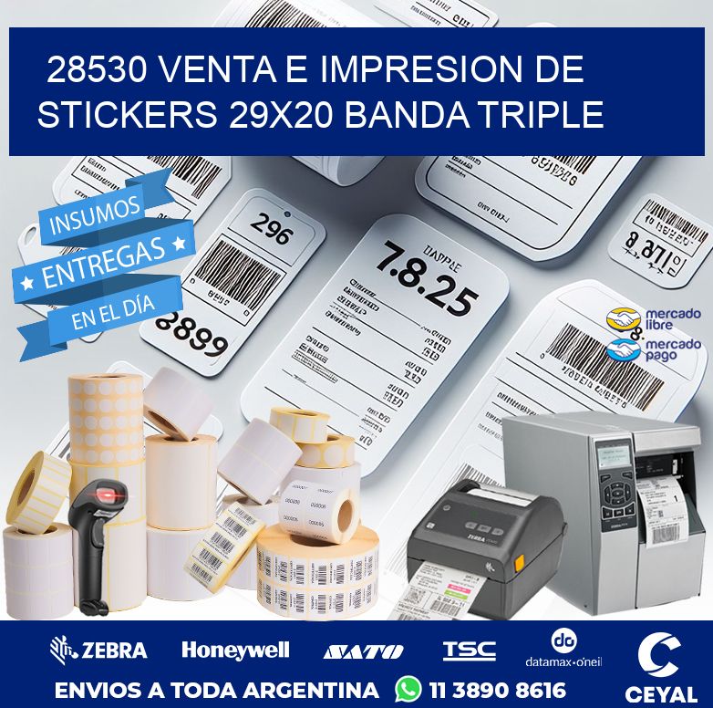 28530 VENTA E IMPRESION DE STICKERS 29X20 BANDA TRIPLE